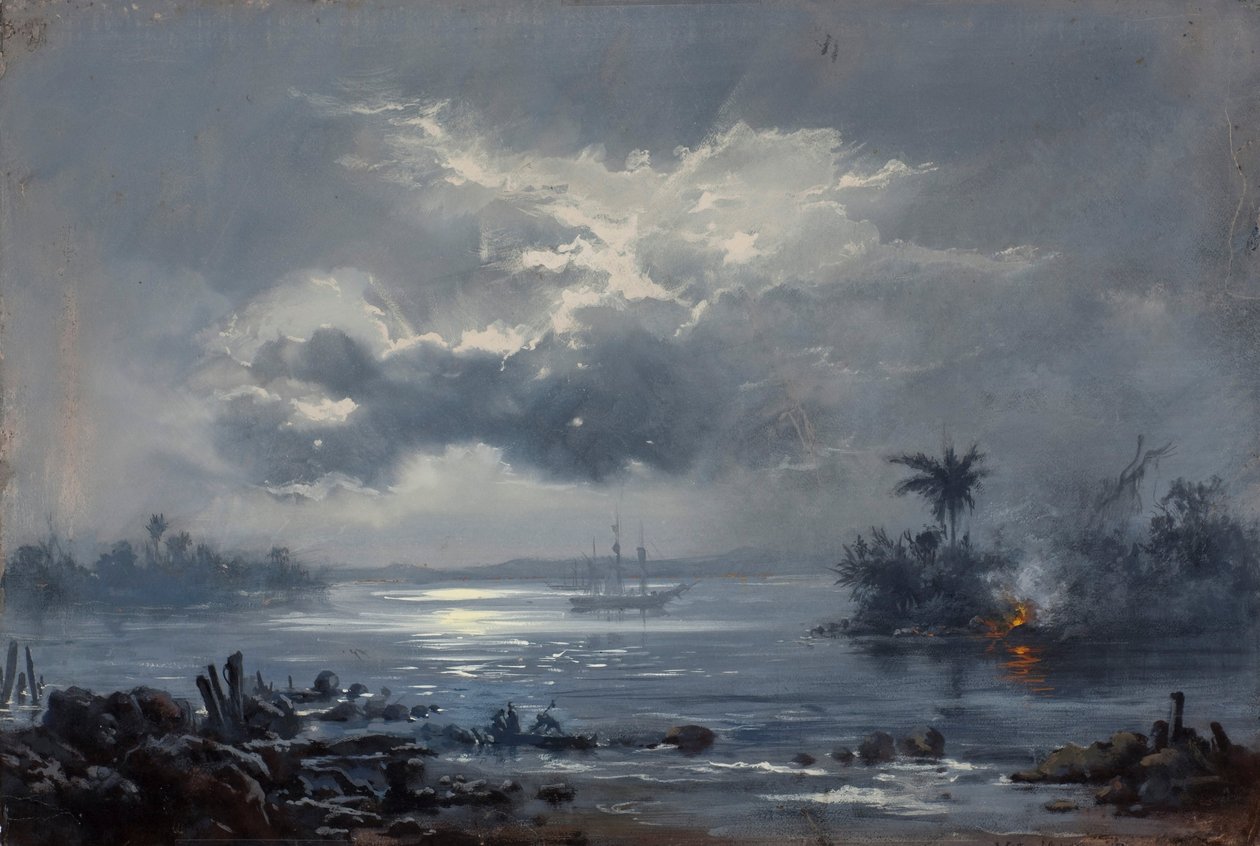 Étude pour « Passage de Humaitá » - Victor Meirelles