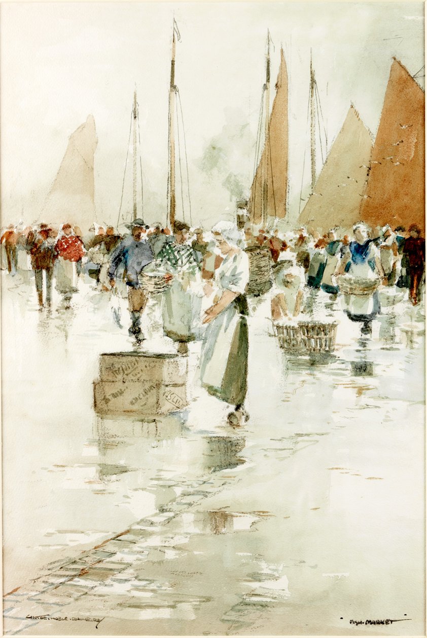 Marché aux poissons - Victor Noble Rainbird