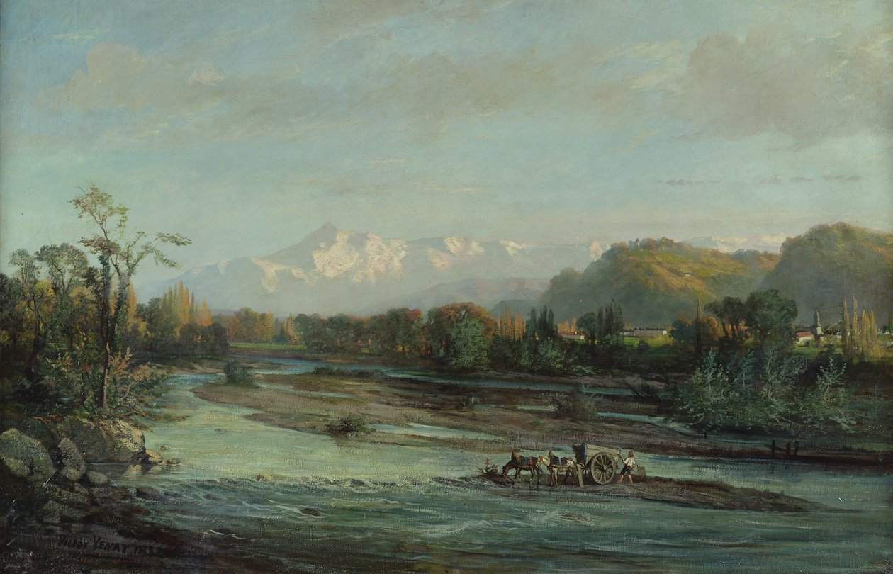 Le ruisseau de montagne et le Pic du Midi, Bigorre, 1882 - Victor Venat