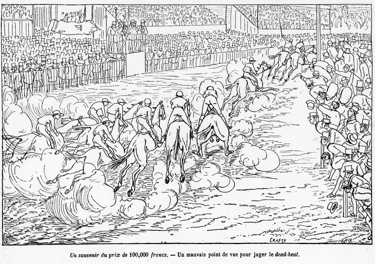 Course Hyppique - dans « Le Centaure », dessin de Crafty - Victor  Geruzez