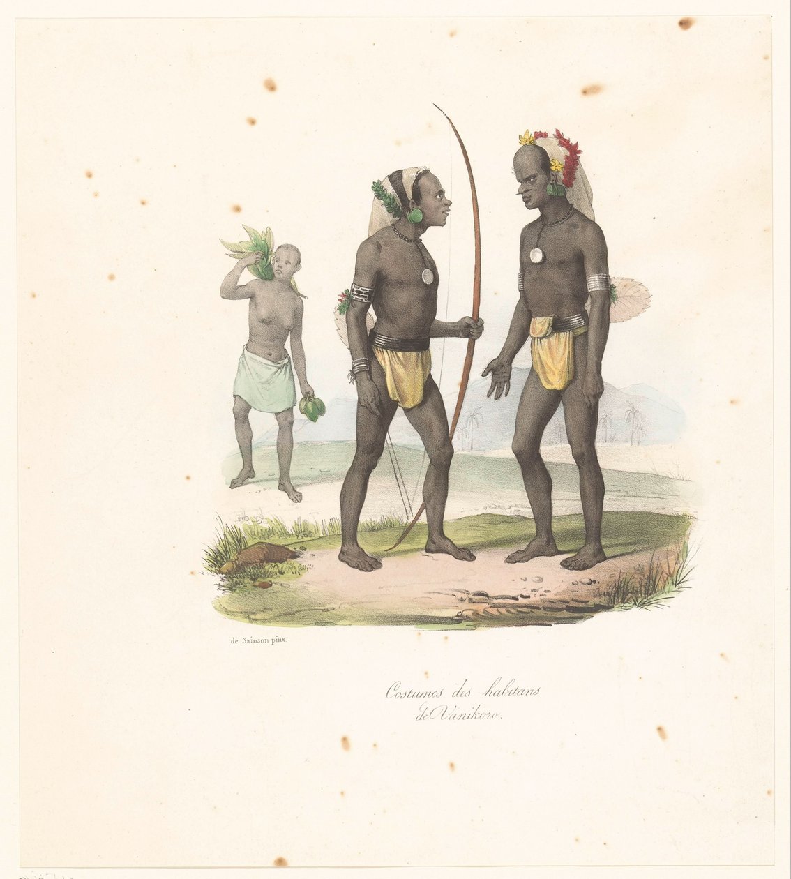 Costumes des habitants de Vanikoro - Victor Adam