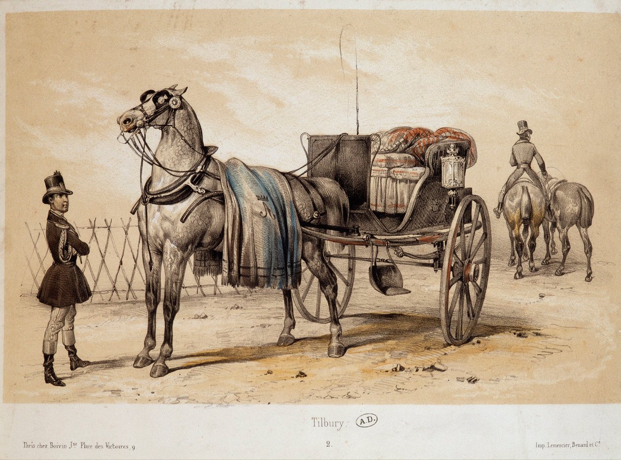 Tilbury - Lithographie par Adam, vers 1840 - Victor Adam