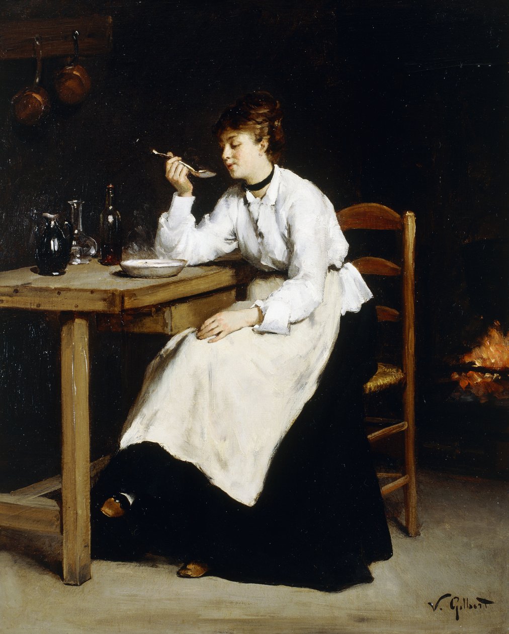 Près du feu - Victor Gabriel Gilbert