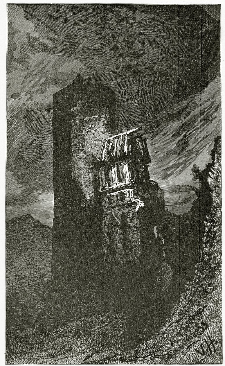 La Tourgue - illustration de Quatre Vingt Treize, 19ème siècle - Victor Hugo
