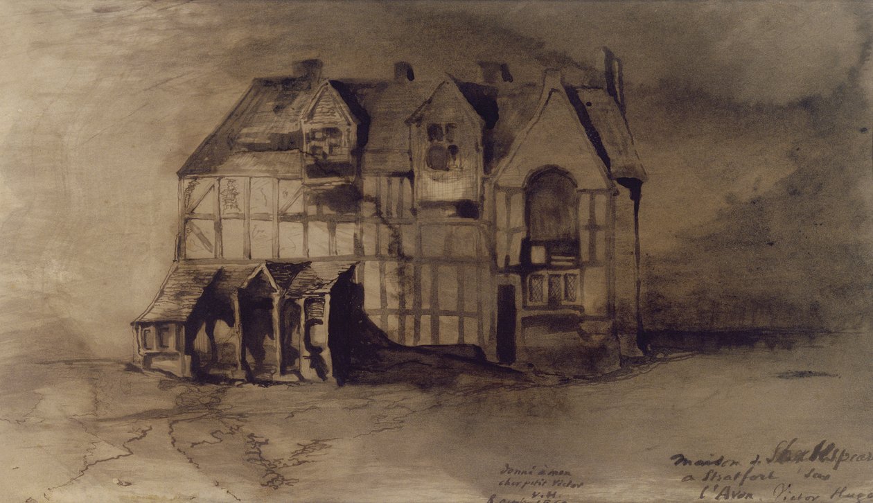 La maison de William Shakespeare (1564-1616) à Stratford-upon-Avon - Victor Hugo