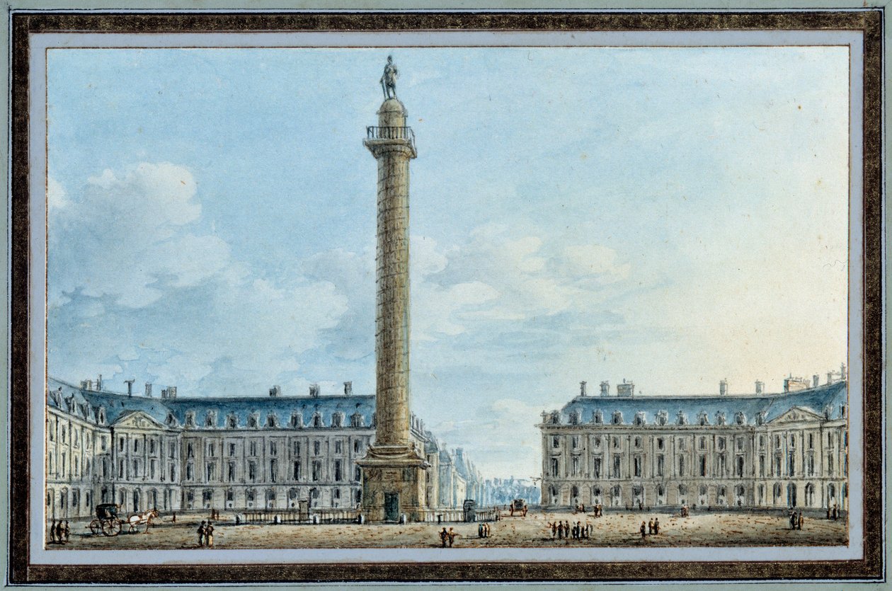 Vue de la colonne Vendôme à Paris - Victor Jean Nicolle