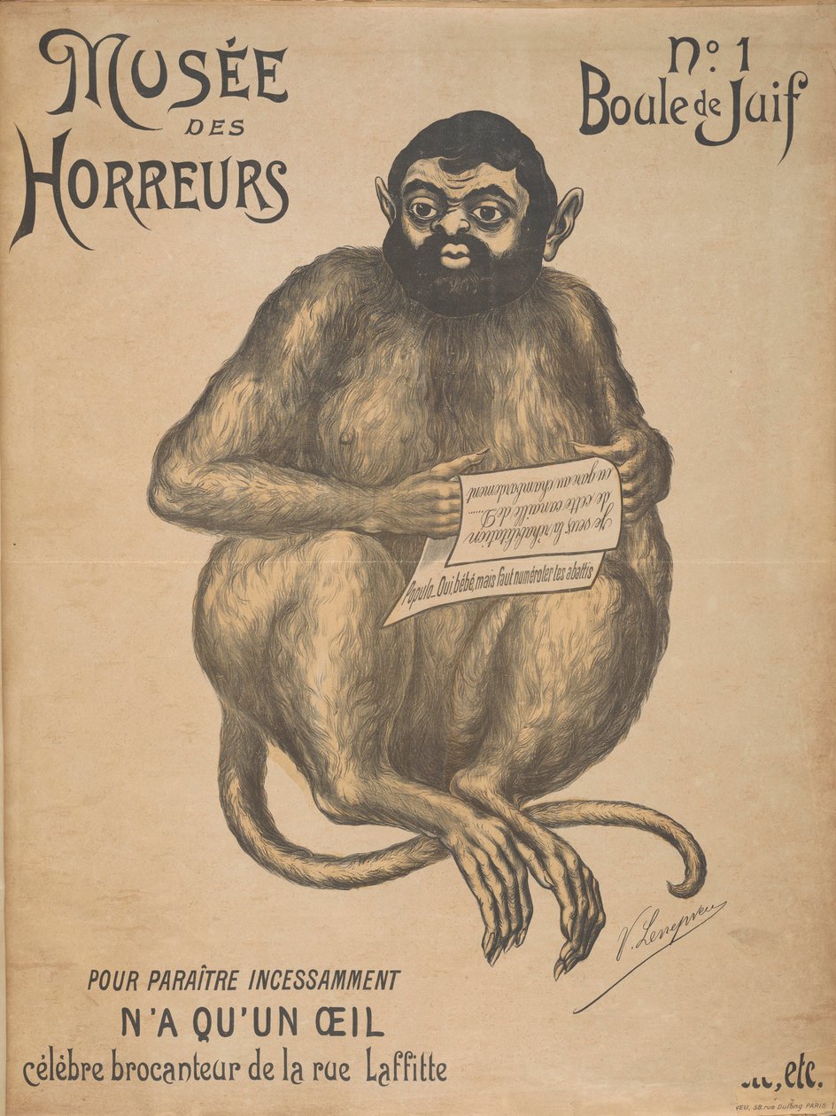 Musée des Horreurs Galerie des Horreurs : Joseph Reinach, 1899 - Victor Lenepveu