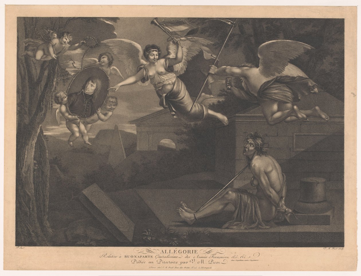 Allégorie sur Napoléon I Bonaparte - Victor Marie Picot