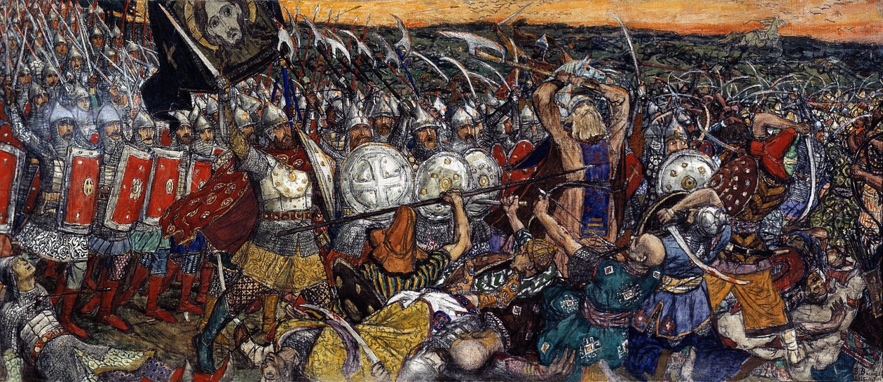 La Bataille de Koulikovo le 8 septembre - Victor Mikhailovich Vasnetsov
