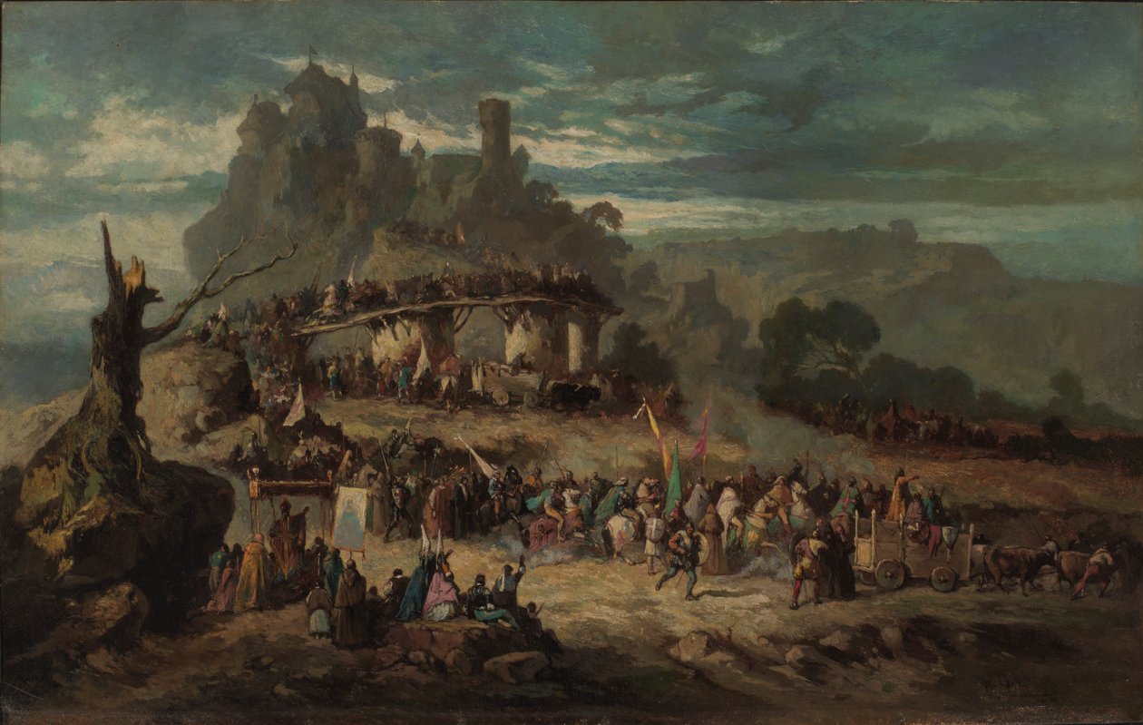 Le départ des croisés, 1863 - Victor Nehlig