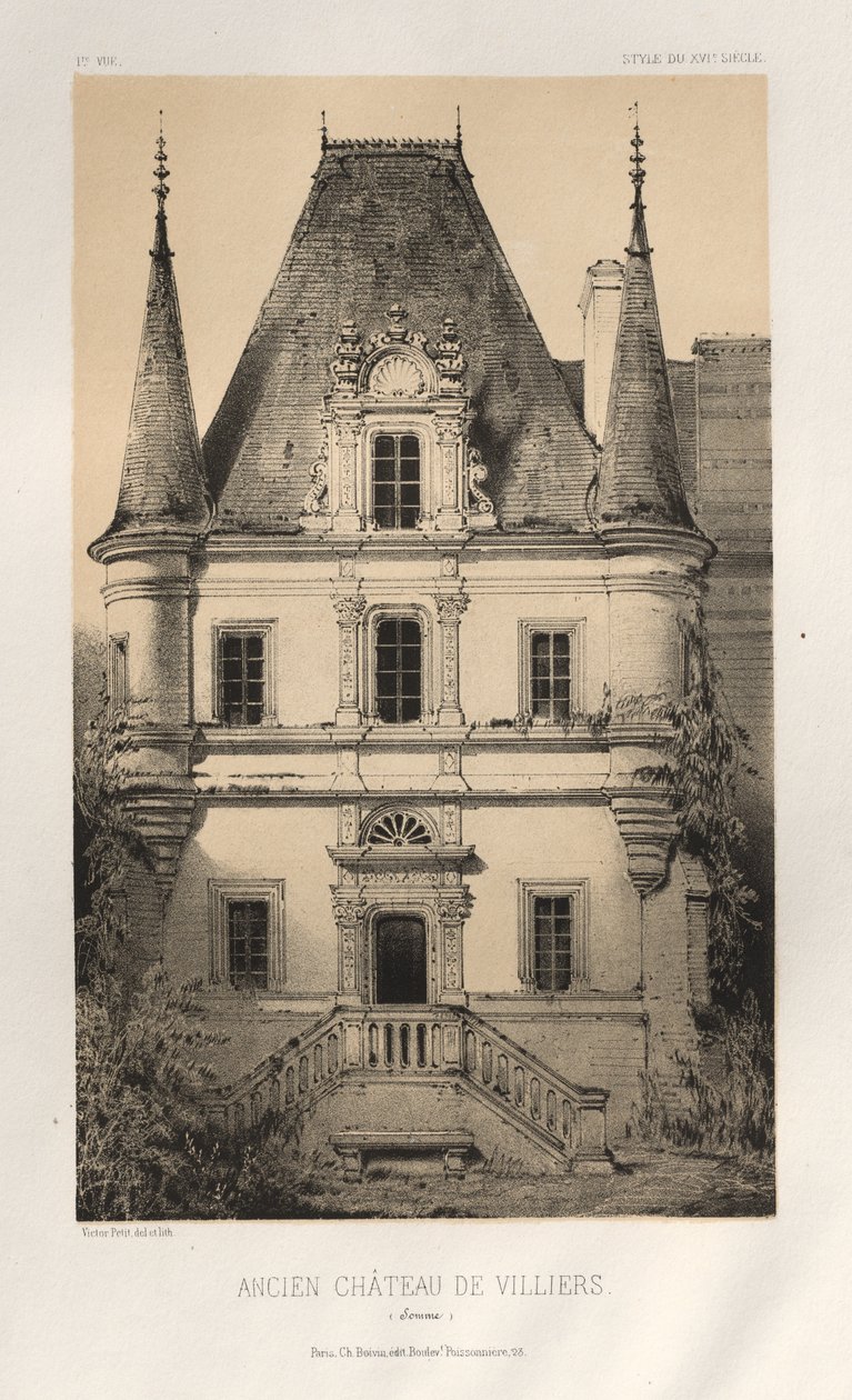 Ancien Château de Villiers Somme - Victor Petit