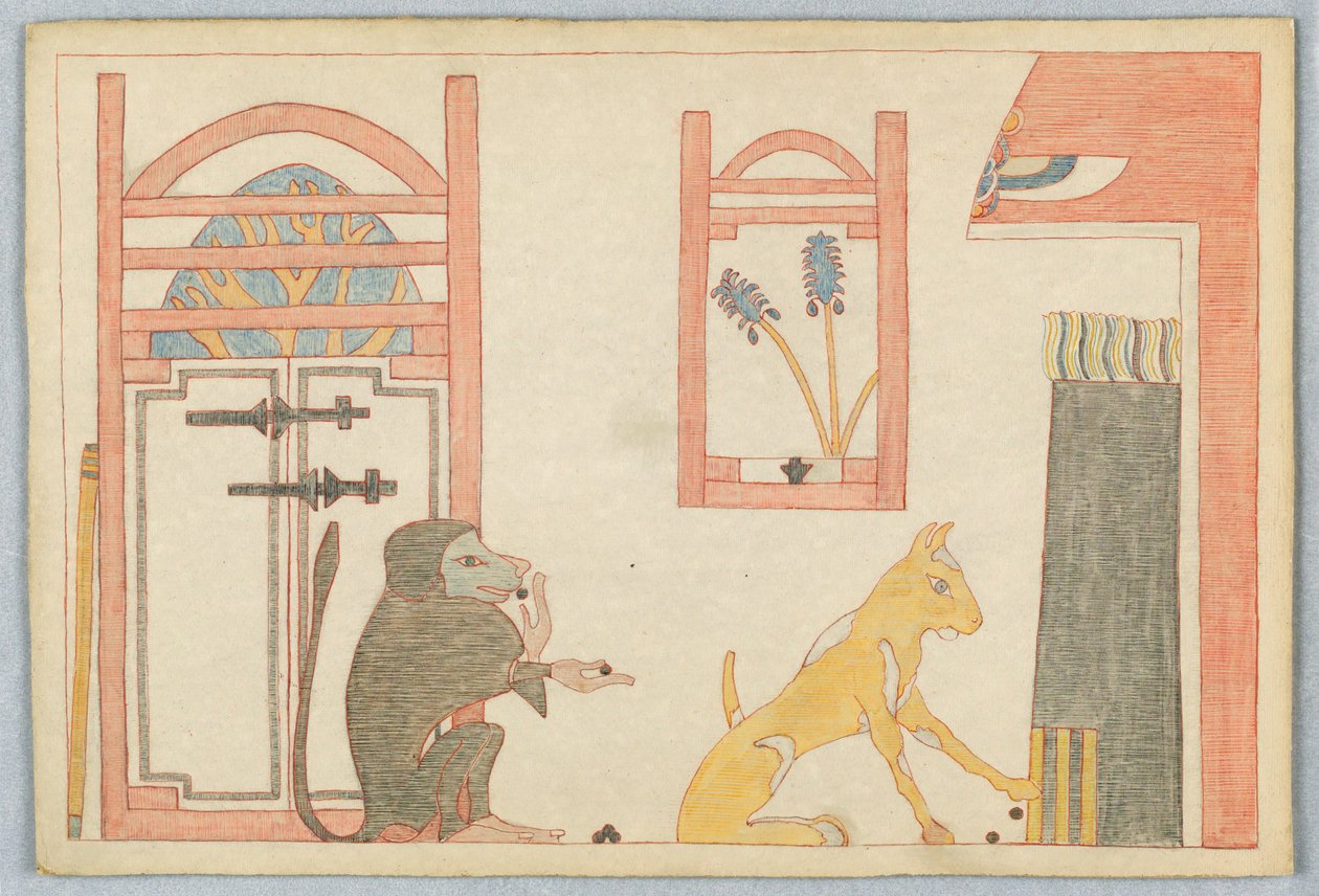 Le Singe et le Chat, Illustration des Fables d