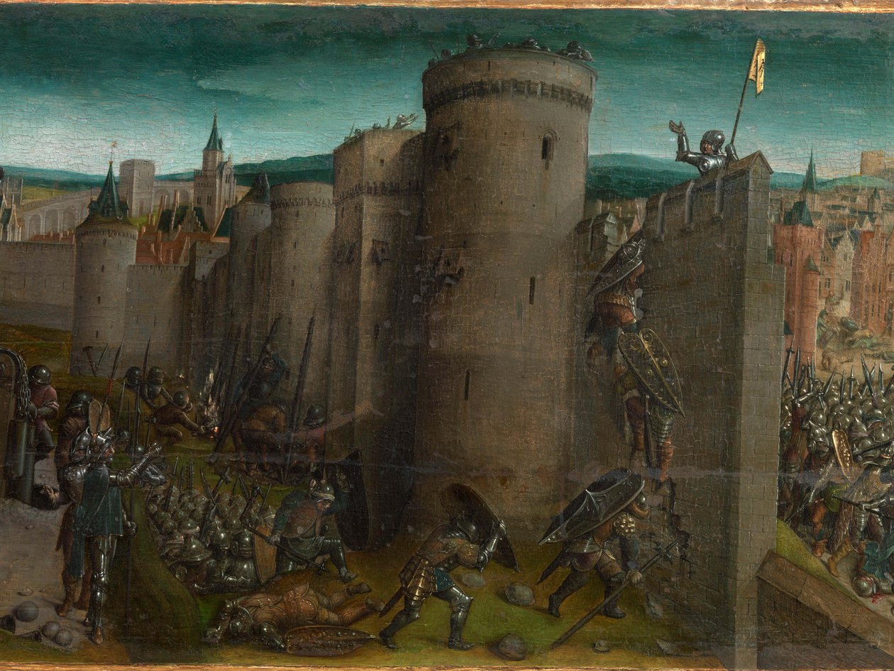 Conquête de Jérusalem par Titus (prédelle) - Vienna Master of Mary of Burgundy