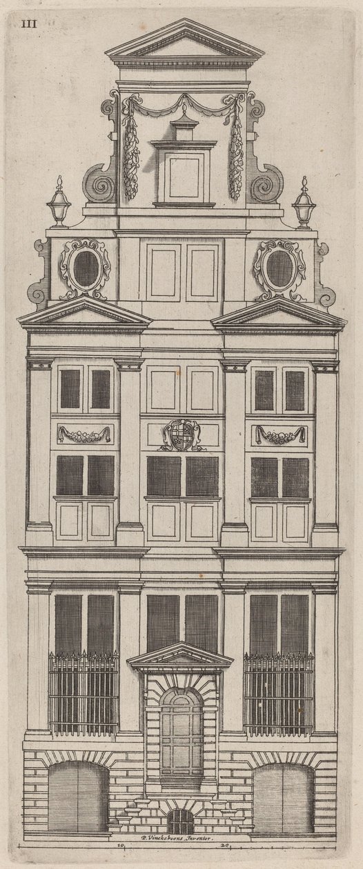 Élévation de façade hollandaise : pl. 3 - Vignola