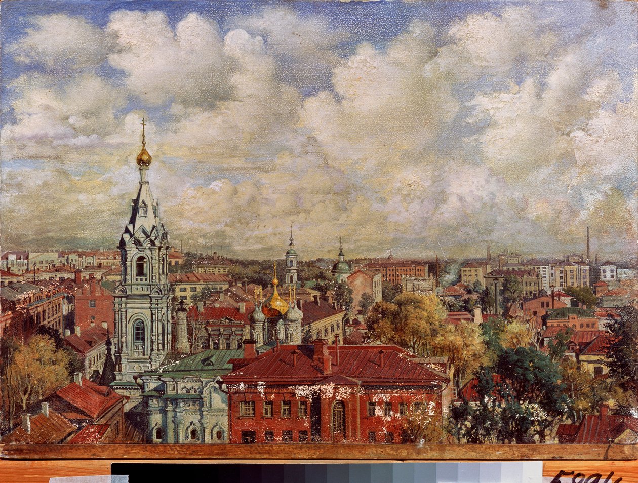 Moscou (Russie) - Peinture de Viktor Jakovlevich Yakovlev (1844-?), huile sur toile, art russe - Viktor Jakovlevich Yakovlev