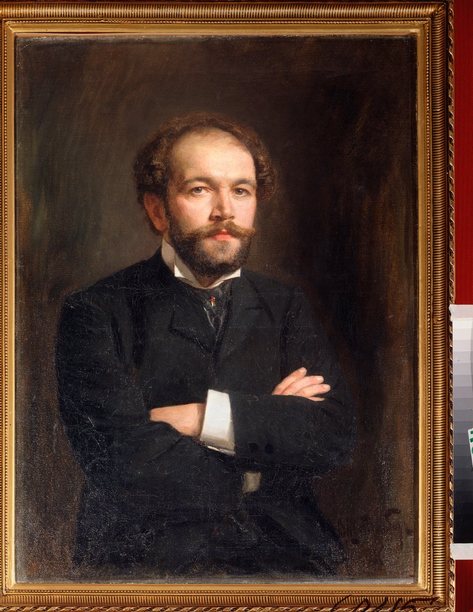 Portrait du compositeur Nikolai Medtner. Peinture de Viktor Karlovich Stemberg - Viktor Karlovich Stemberg