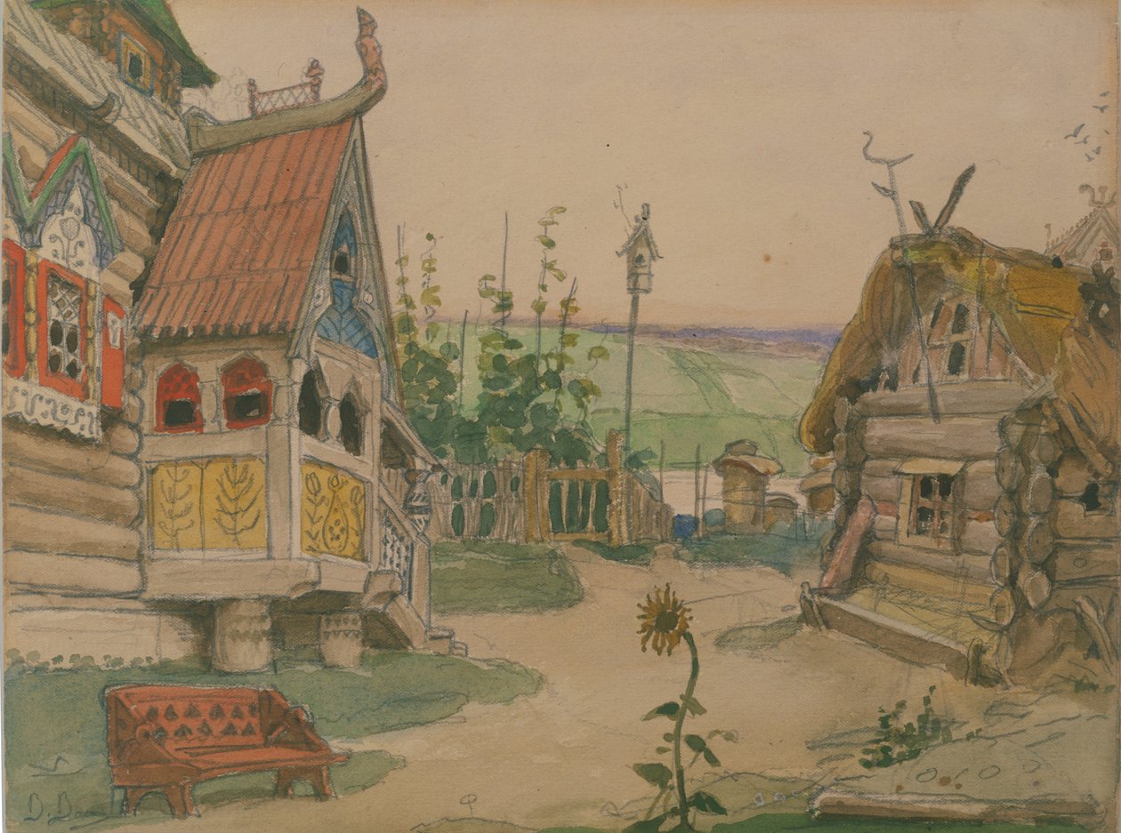 Berendeyevka. Décor de scène pour l