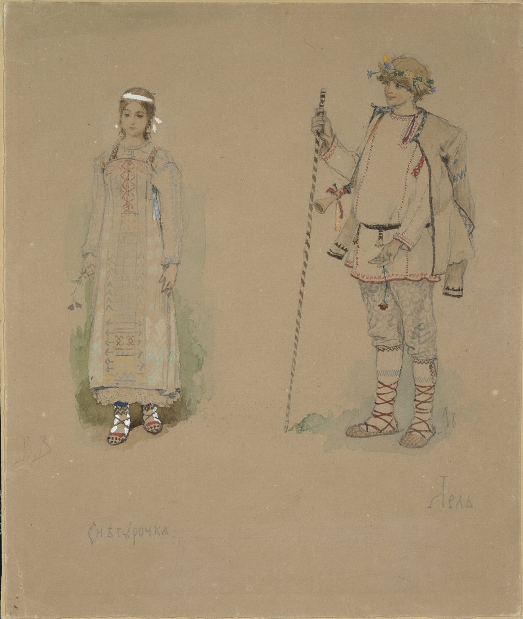 La Demoiselle des neiges et Lel. Conception de costume pour l