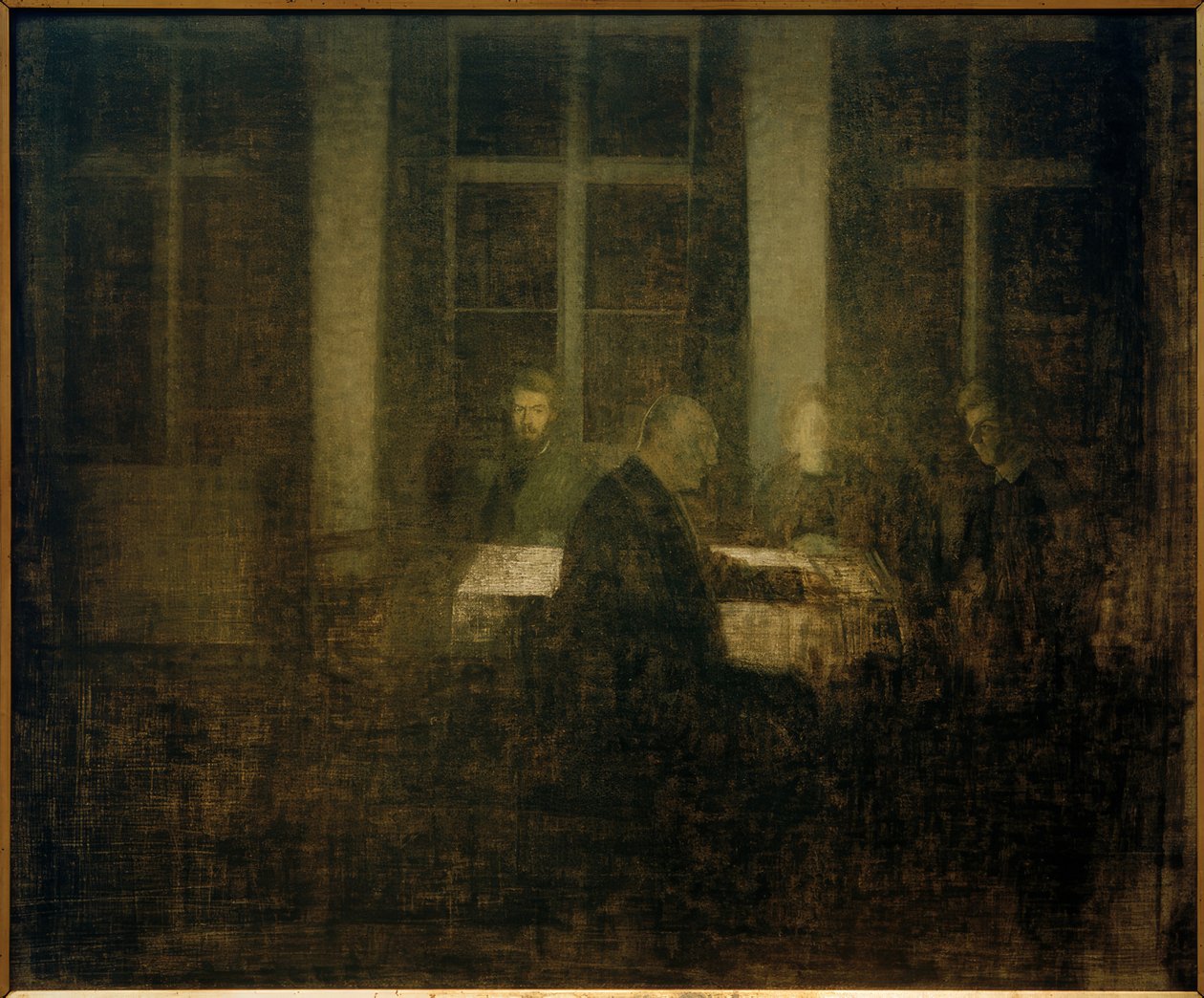 Soir dans la chambre - Vilhelm Hammershoi
