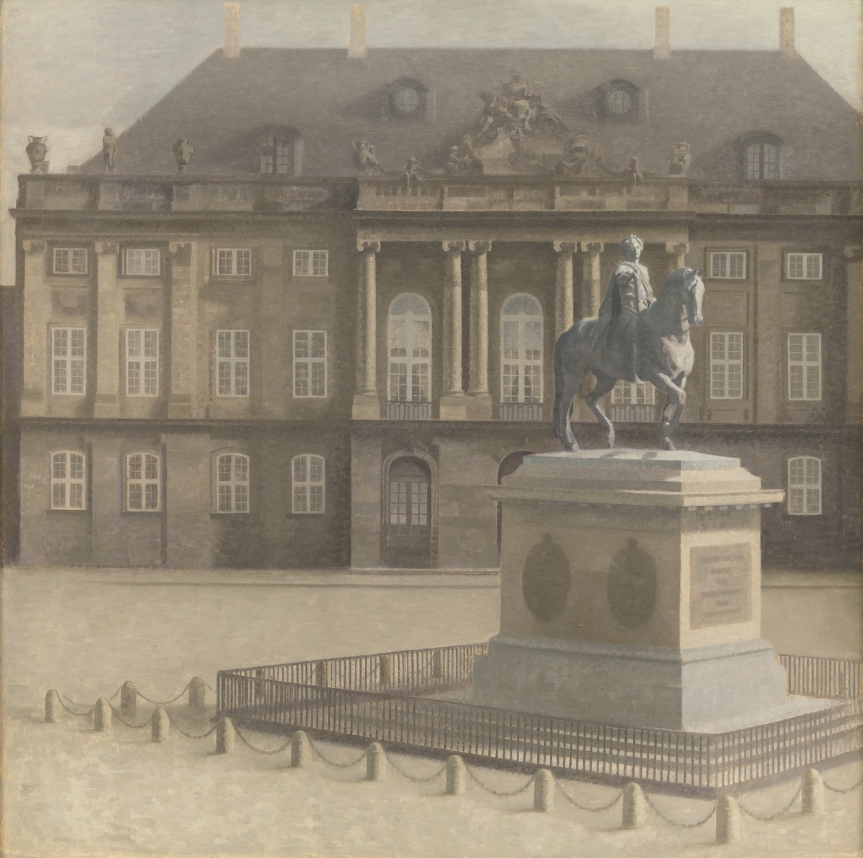 Place Amalienborg, Copenhague - Vilhelm Hammershøi
