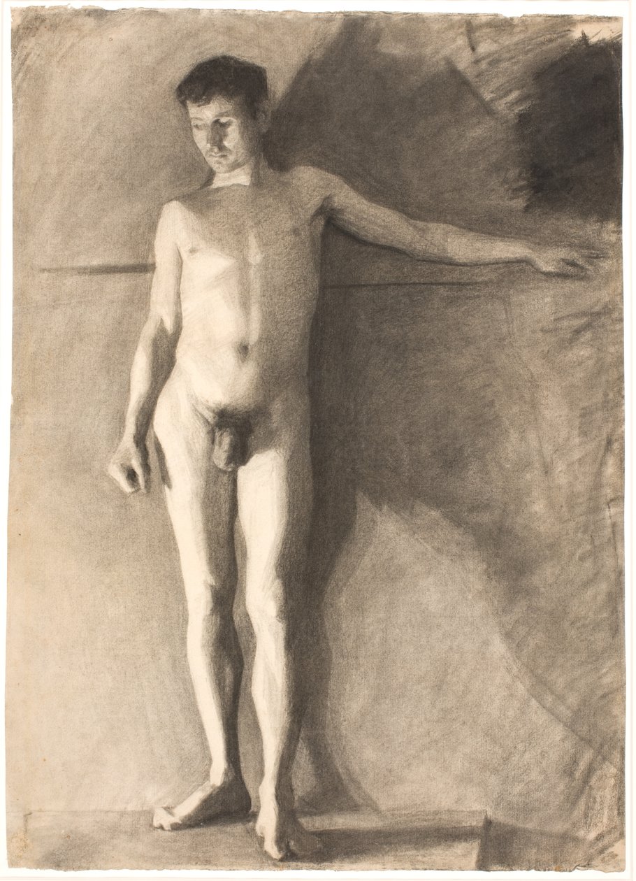 Modèle masculin debout - Vilhelm Hammershøi