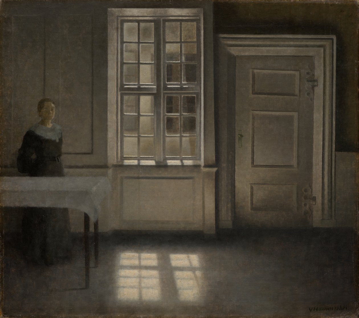 Strandgade, Sunshine - Vilhelm Hammershøi