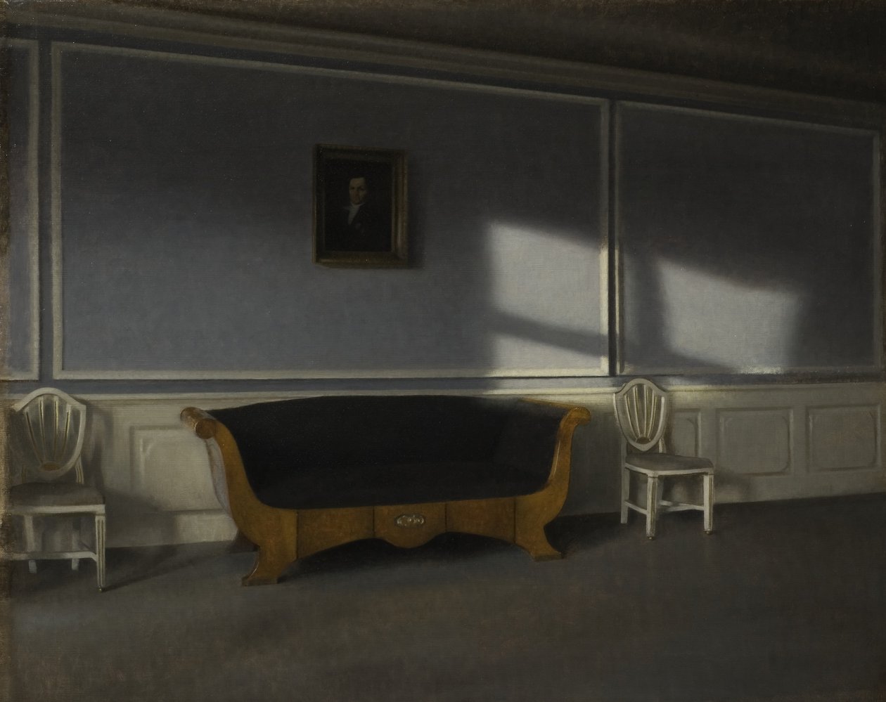 Soleil dans le salon III, c.1905 - Vilhelm Hammershoi