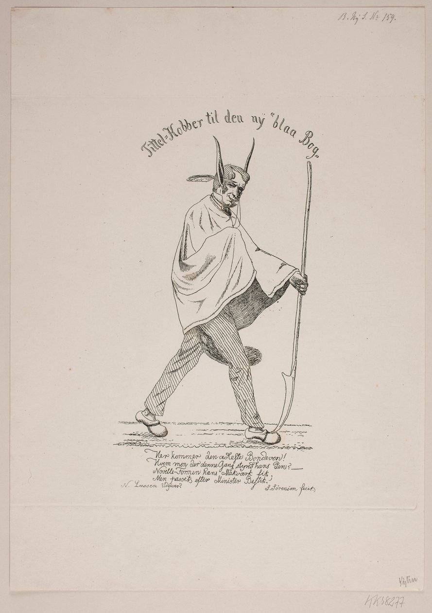 Danois : portrait satirique - Vilhelm Kyhn
