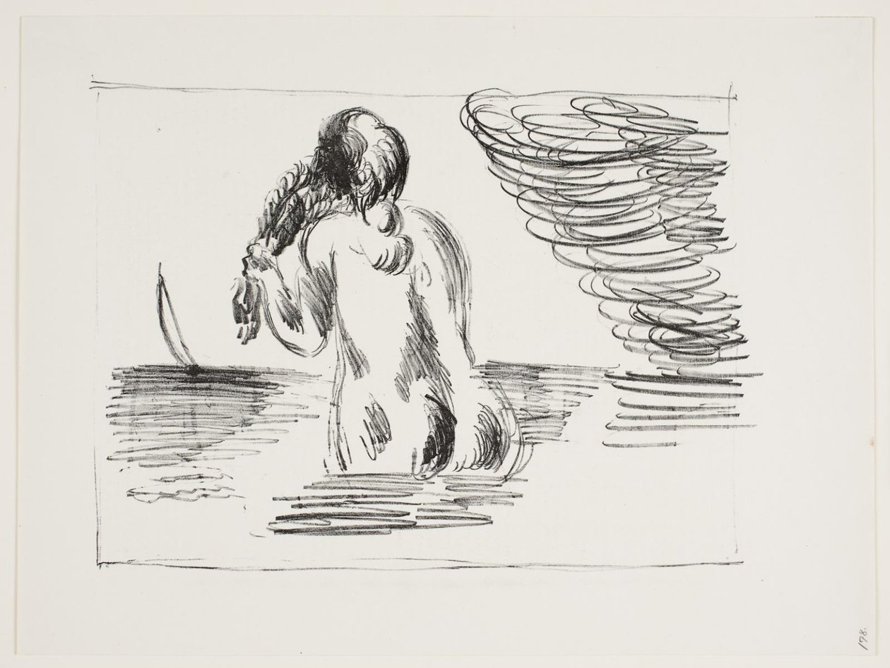 Fille se baignant - Vilhelm Lundstrøm