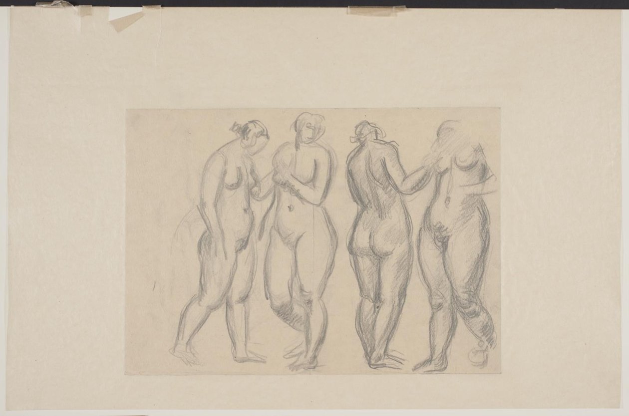 Quatre modèles féminins debout - Vilhelm Lundstrøm