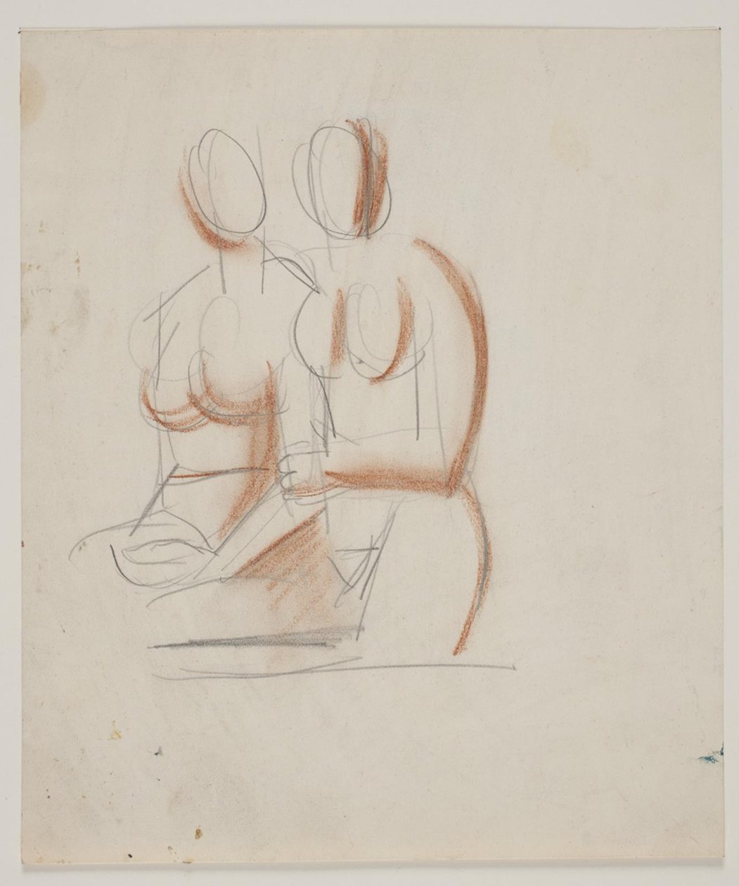 Étude de composition avec 2 femmes nues - Vilhelm Lundstrøm