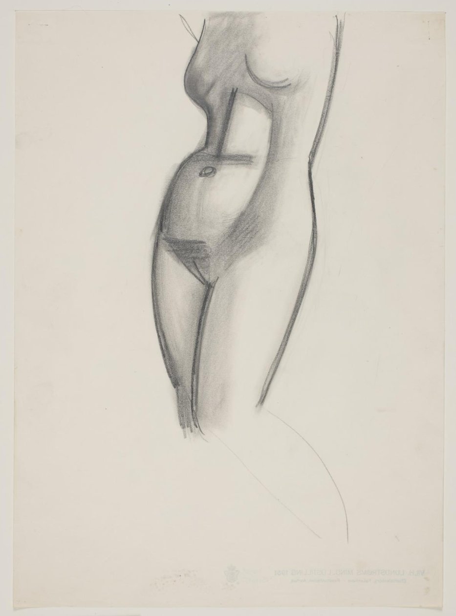 Modèle féminin, torse - Vilhelm Lundstrøm