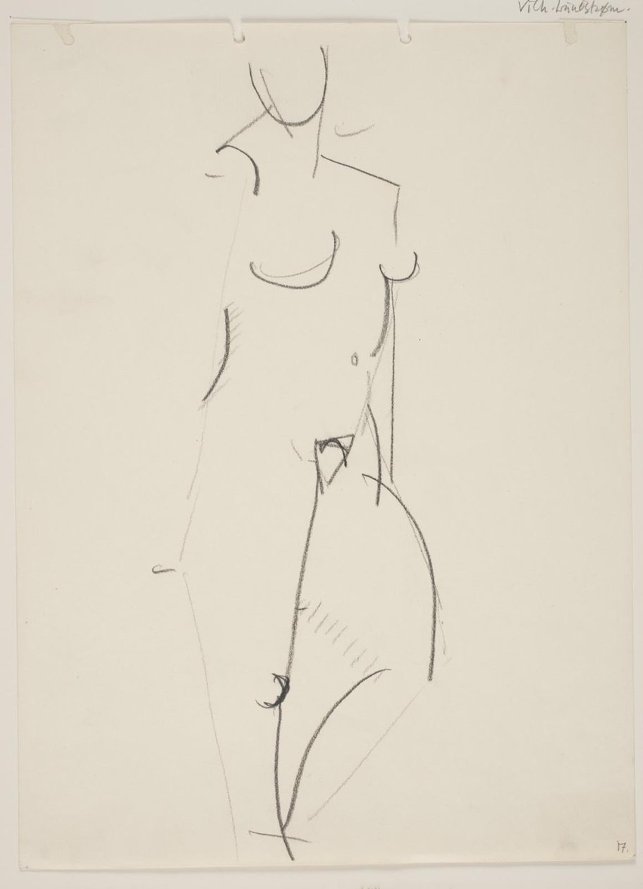 Femme nue debout, tournée vers la droite - Vilhelm Lundstrøm