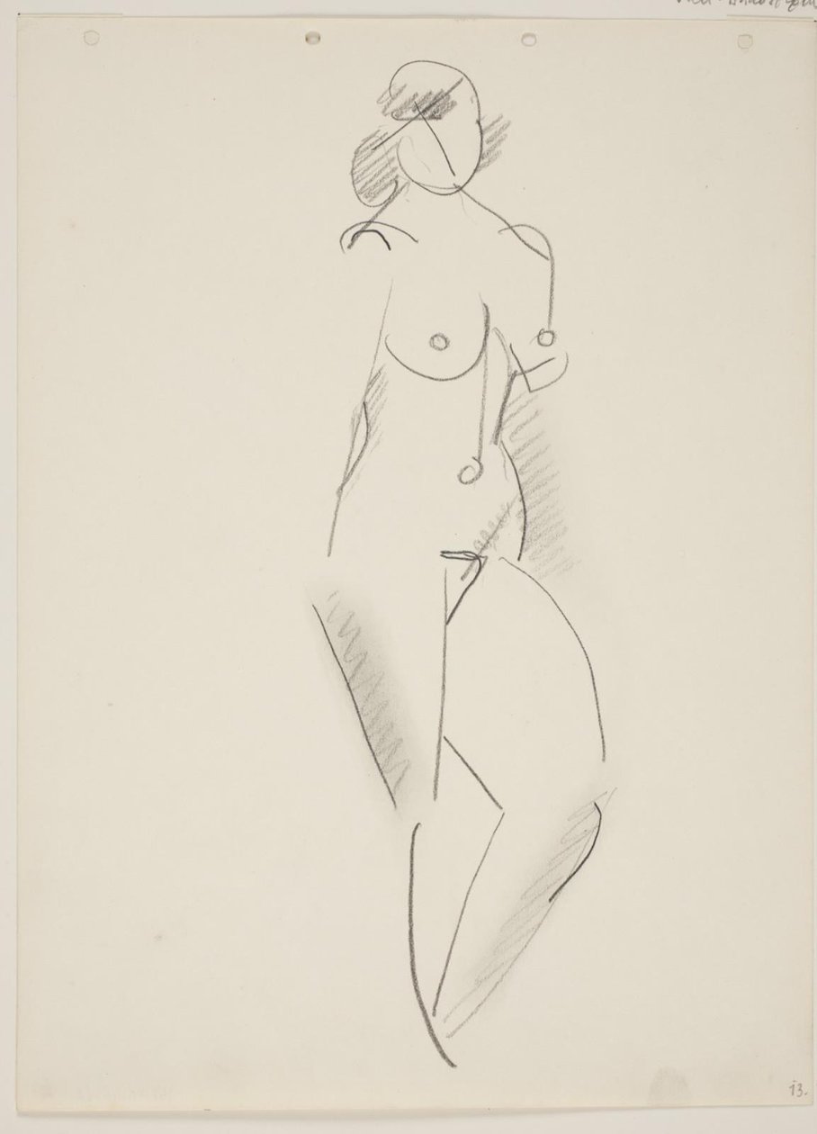 Femme nue debout, tournée vers la droite - Vilhelm Lundstrøm