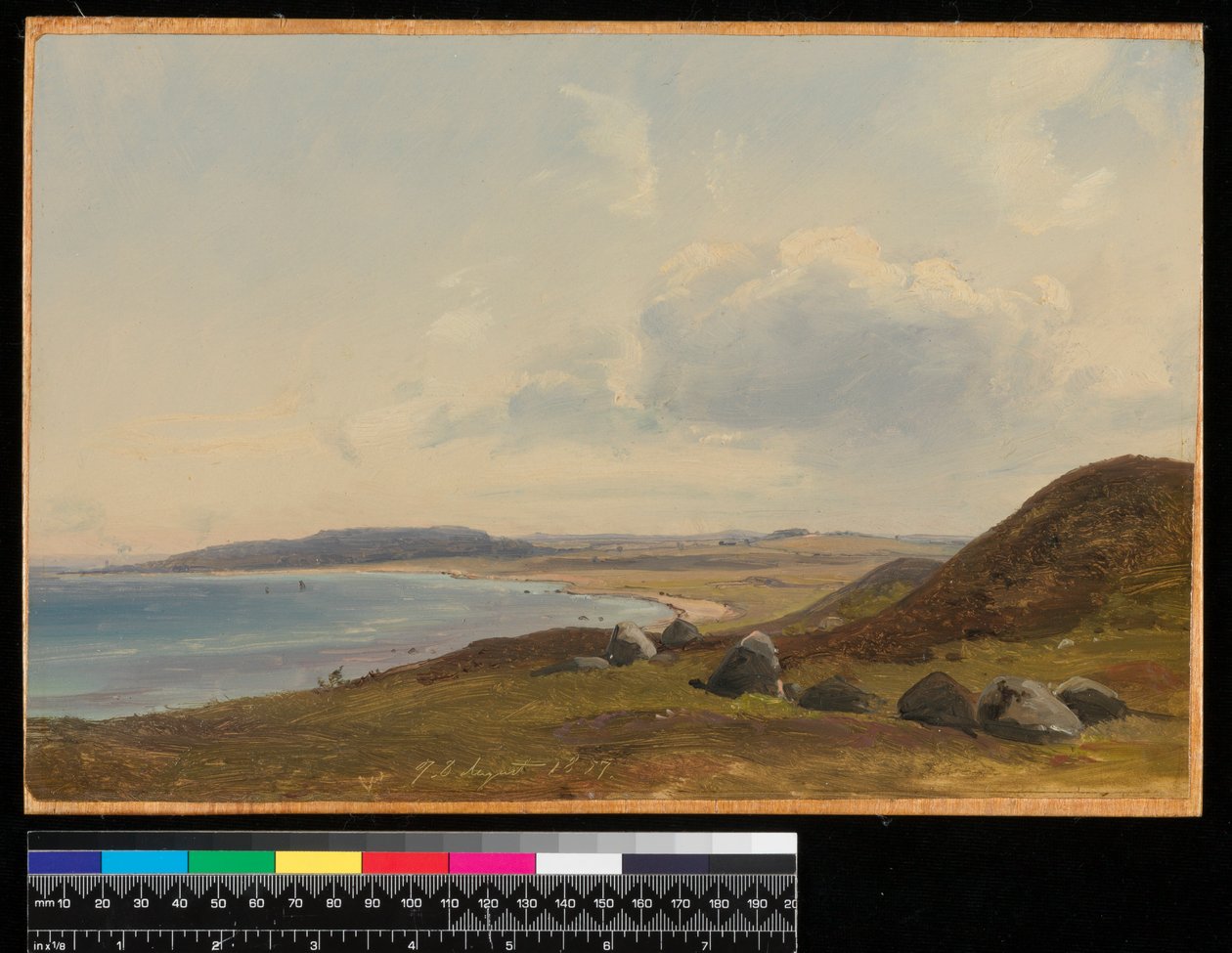 Vue vers Hesbjerg depuis le domaine de Hornbaek, 1857 - Vilhelm Peterson