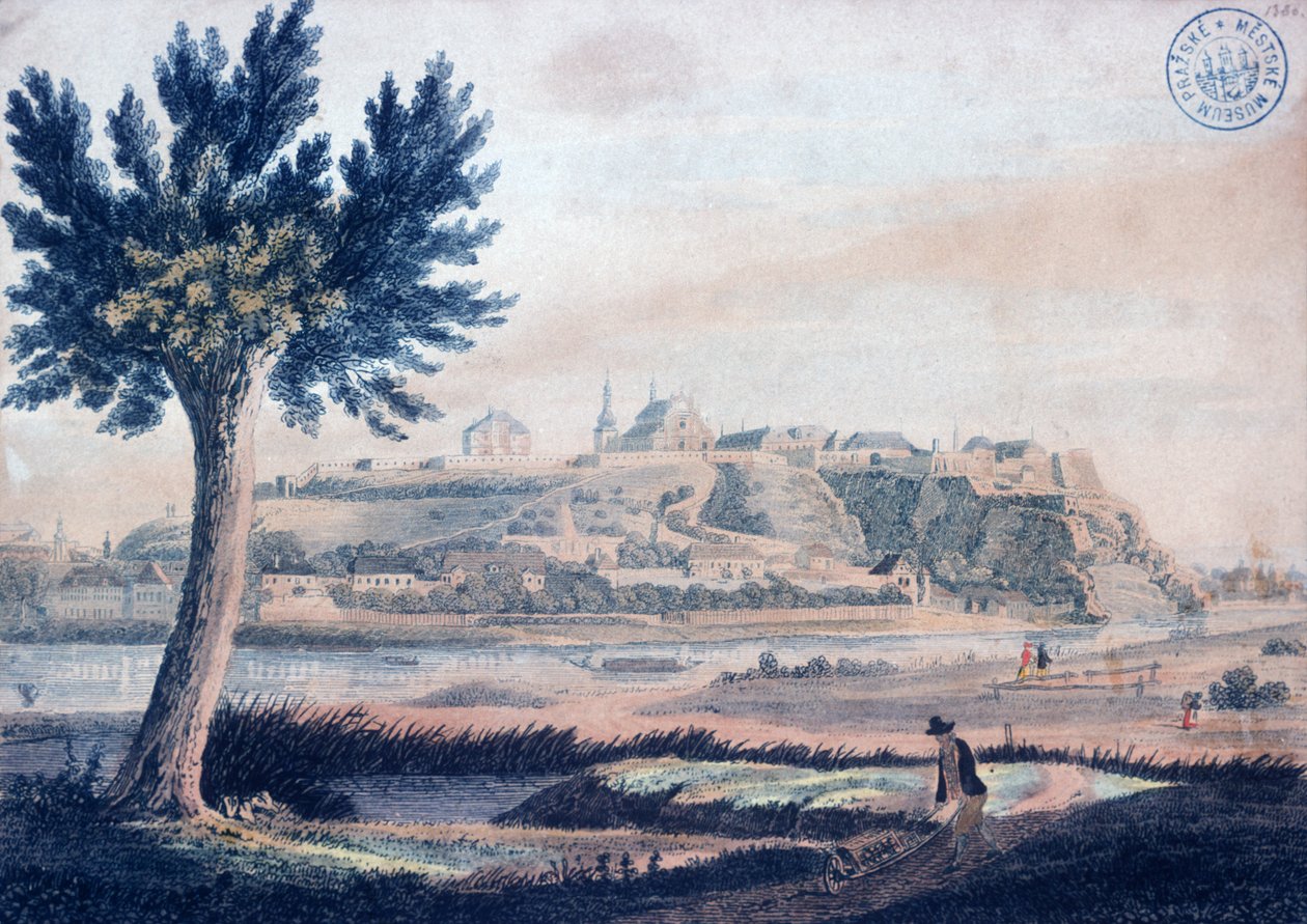 Vue de Vysehrad, vers 1830 - Vincenc Morstadt
