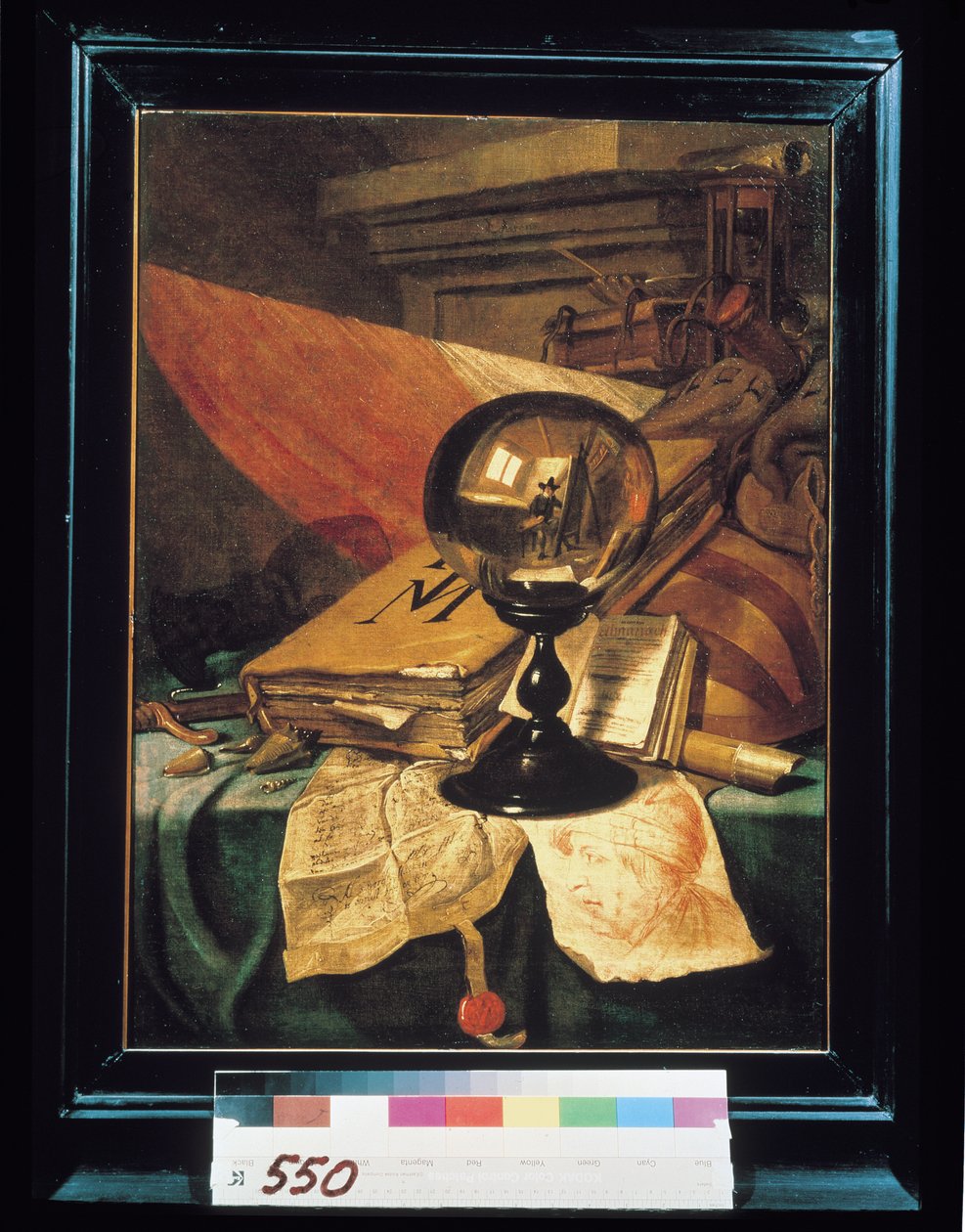 Vanité avec une boule de cristal - Vincent Laurensz van der Vinne