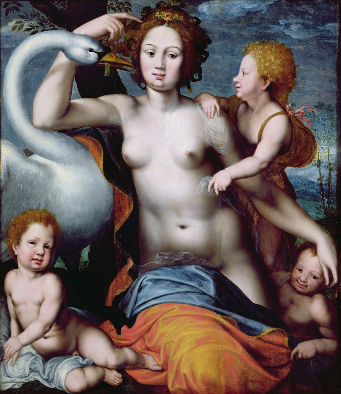 Léda et le cygne - Vincent Sellaer