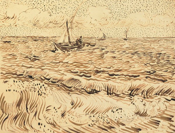 Bateaux de pêche à Saintes-Maries-de-la-Mer - Vincent van Gogh