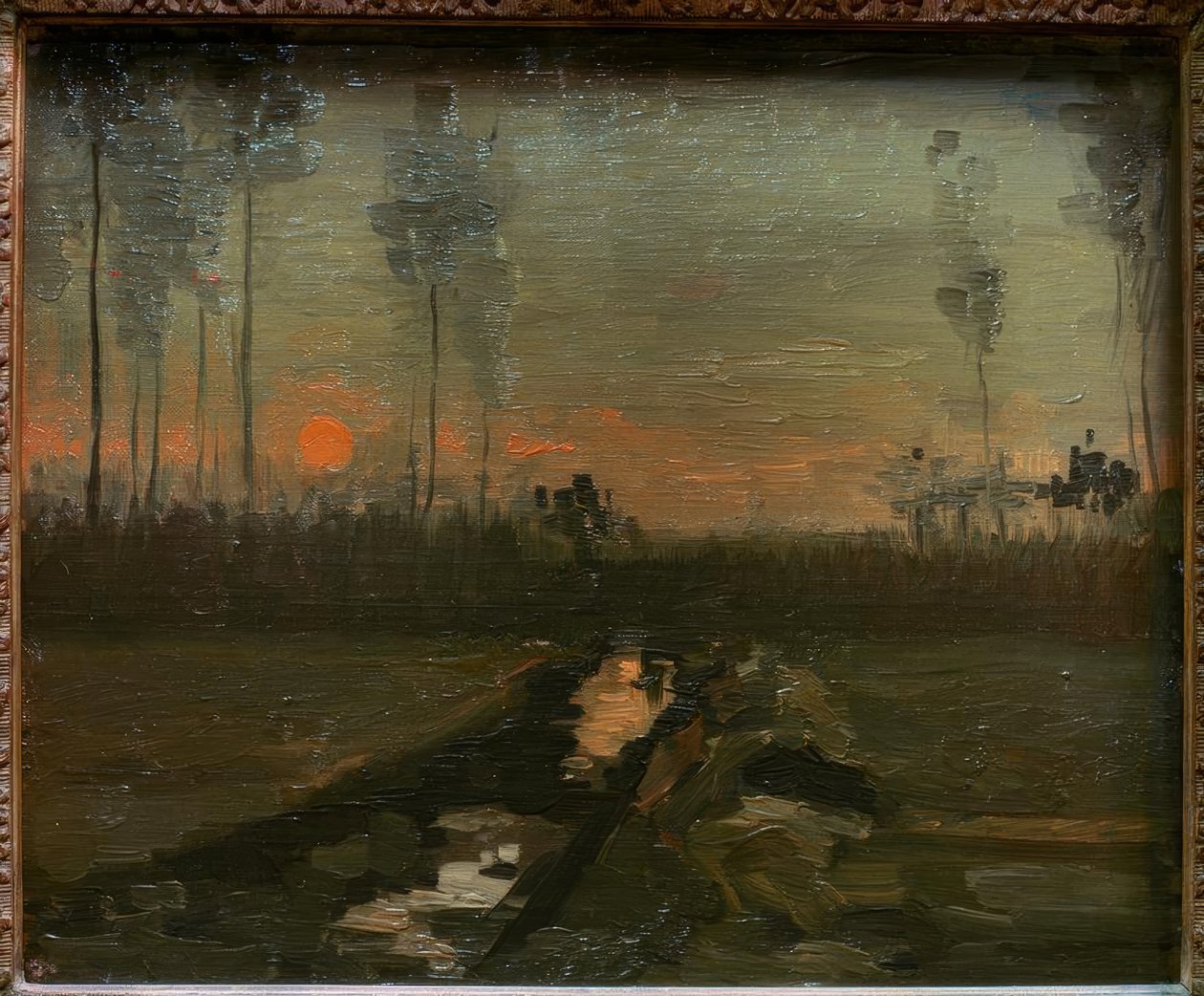 Coucher de soleil - Vincent van Gogh