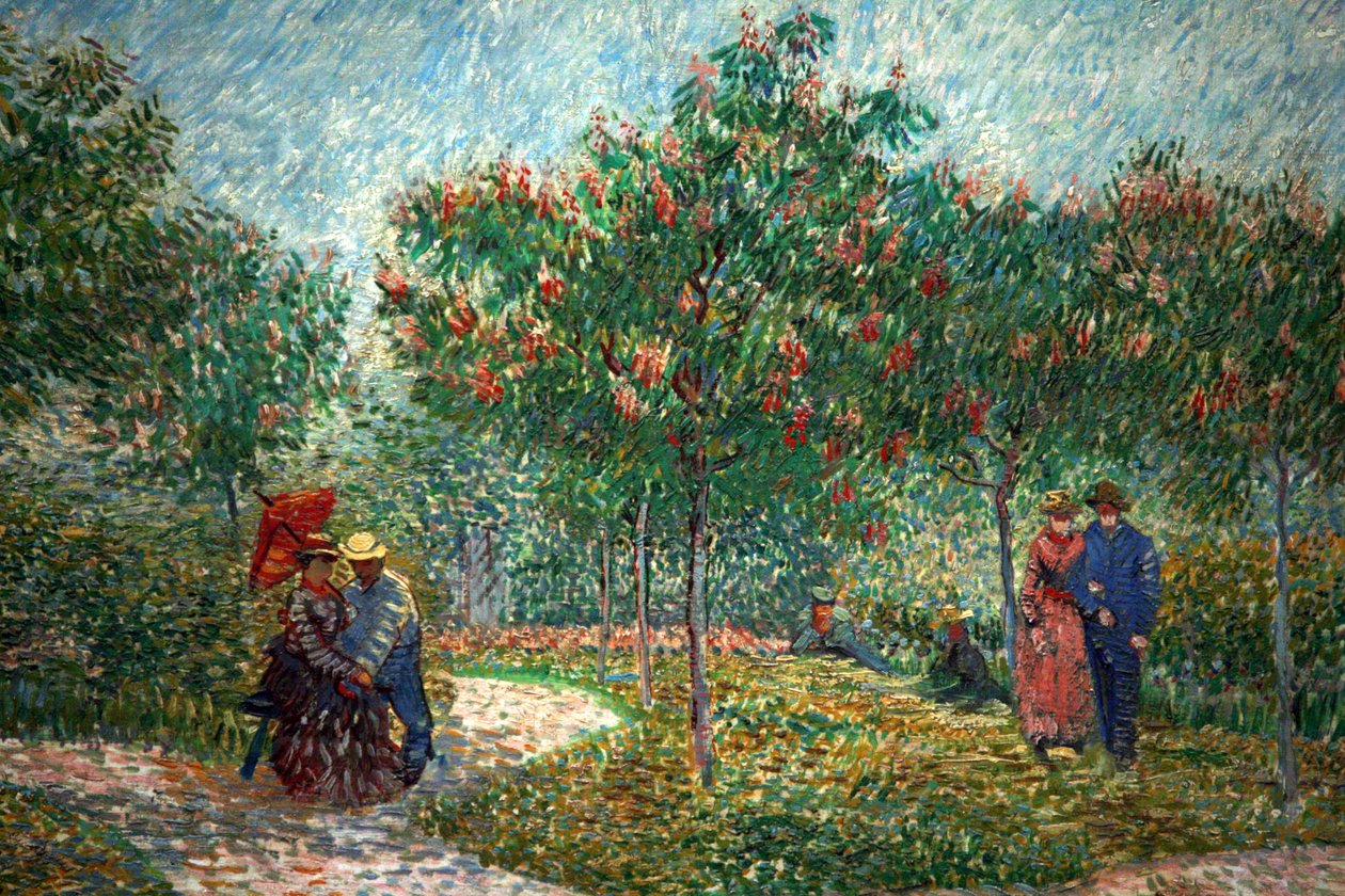 Couples amoureux dans le parc Voyer d