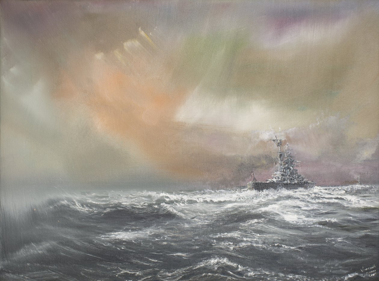 Bismarck signale Prinz Eugen 0959hrs 24051941, 2007 - Vincent Alexander Booth