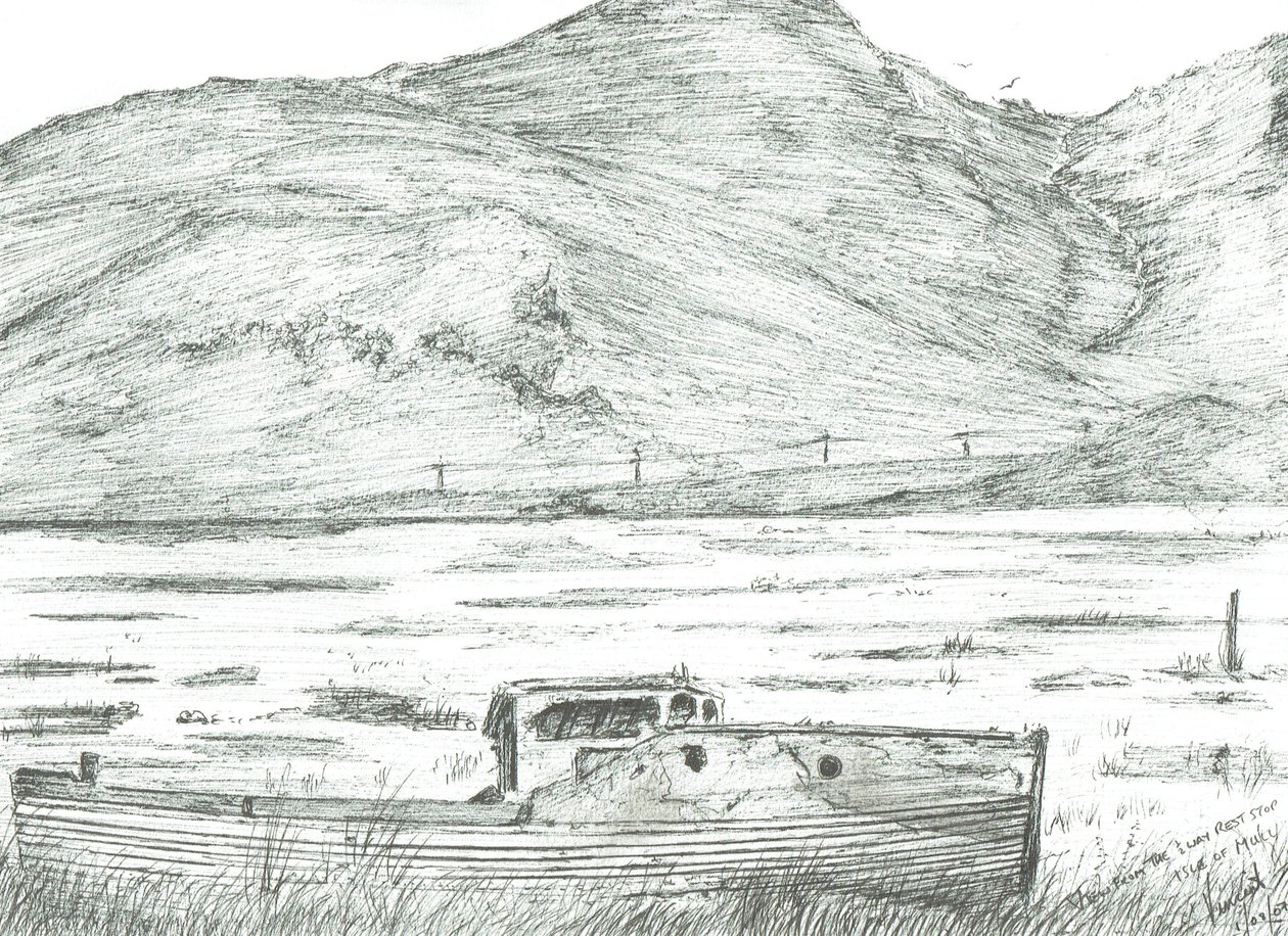 Bateau sur terre ferme, île de Mull, 2007 - Vincent Alexander Booth