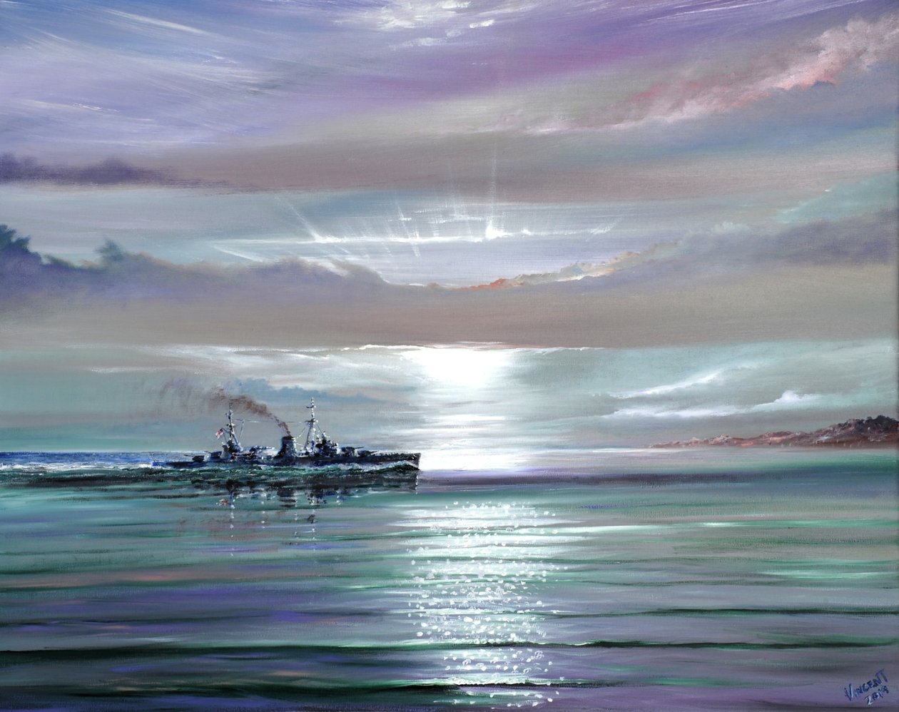 HMS Neptune, Méditerranée décembre 1941 - Vincent Alexander Booth
