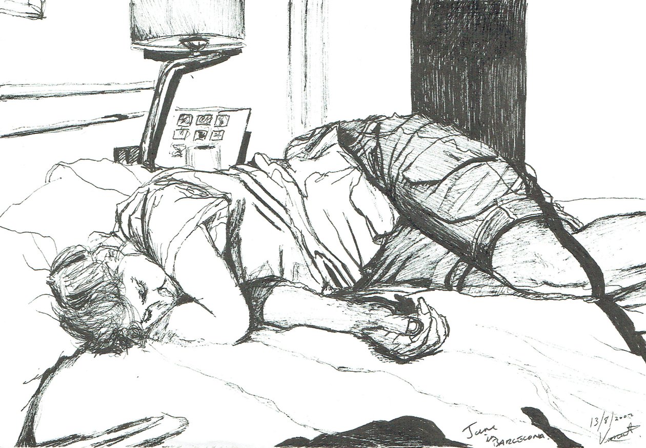 Jane endormie à Barcelone, 2002 - Vincent Alexander Booth