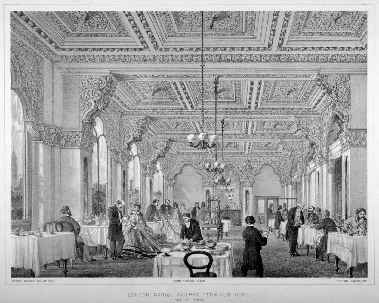 La salle de café dans l