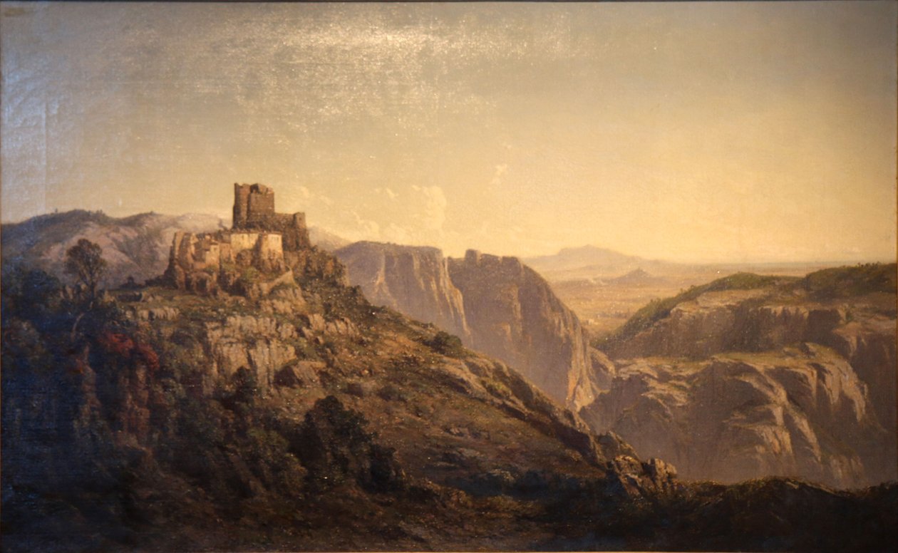 Panorama sur les collines du château d