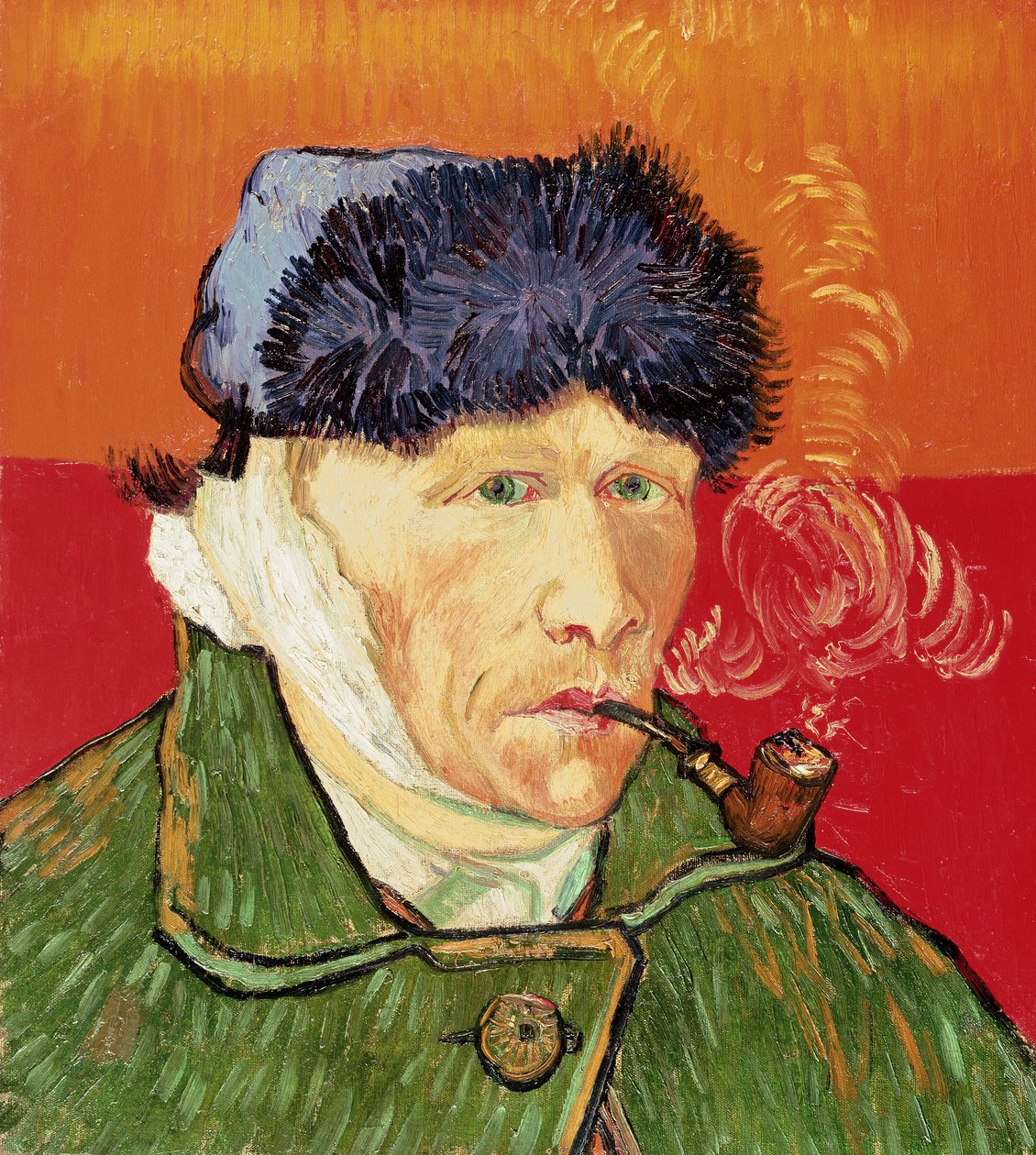 Autoportrait avec oreille bandée et pipe - Vincent van Gogh