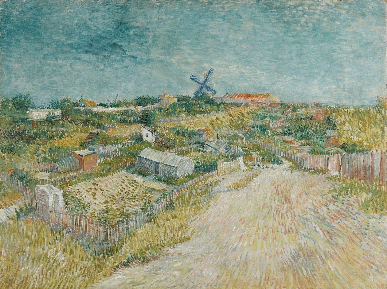 Jardins potagers à Montmartre, 1887 - Vincent van Gogh