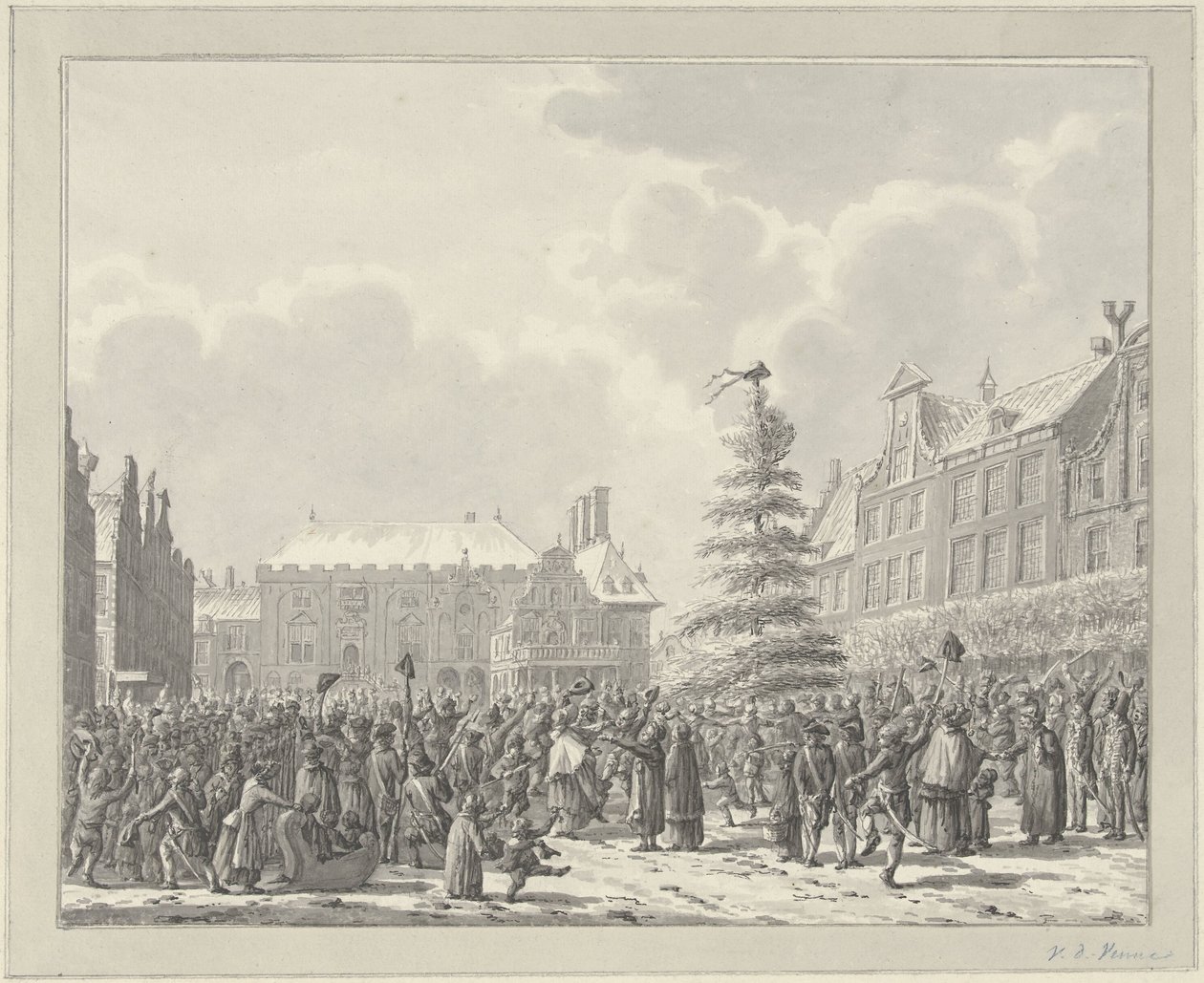 Révolution à Haarlem, 19 janvier 1795 - Vincent Jansz. van der Vinne